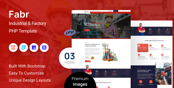 Fabr - Industrial & Factory PHP Template