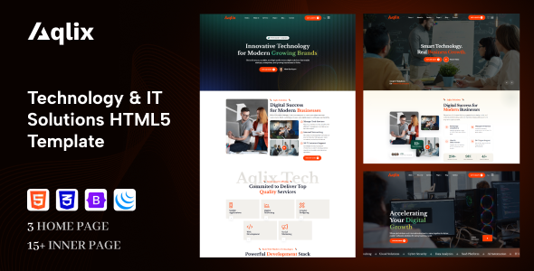 Aqlix - Technology & IT Solutions HTML5 Template