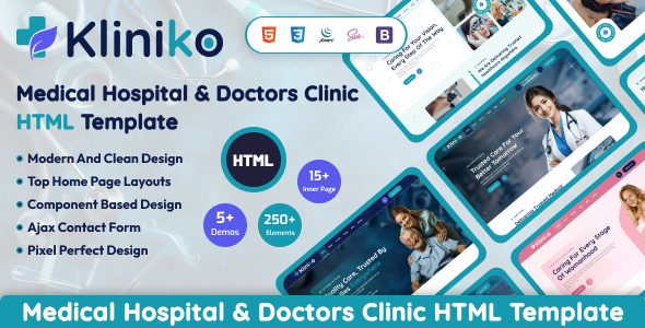 Kliniko – Medical & Healthcare HTML Template