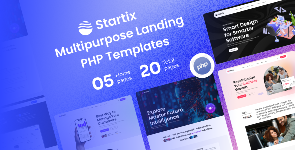 Startix - Multipurpose SaaS Landing PHP Template