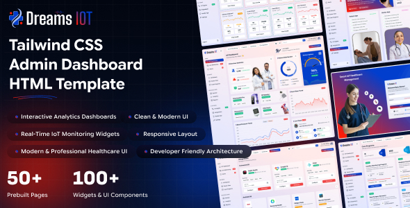 Dreams IoT - Tailwind CSS Admin Dashboard HTML Template