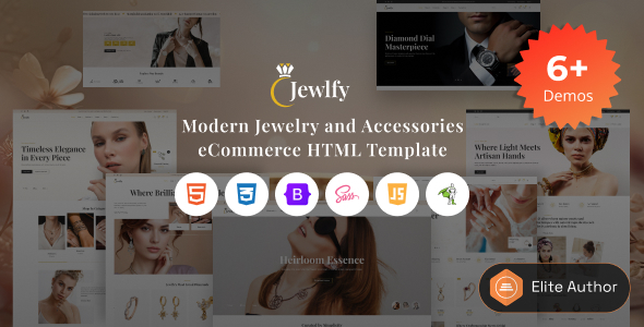 Jewlfy - A Modern Jewelry & Accessories eCommerce HTML Template