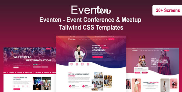 Eventen - Event Conference & Meetup Tailwind CSS Templates