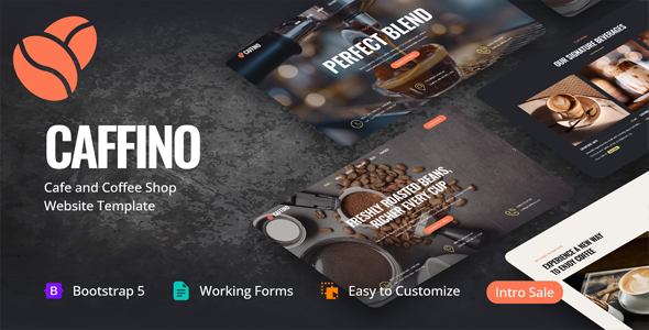 Caffino - Cafe and Coffee Shop HTML Template