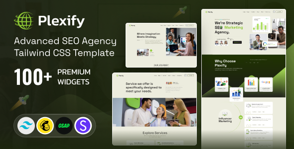 Plexify - SEO Agency Tailwind CSS Template