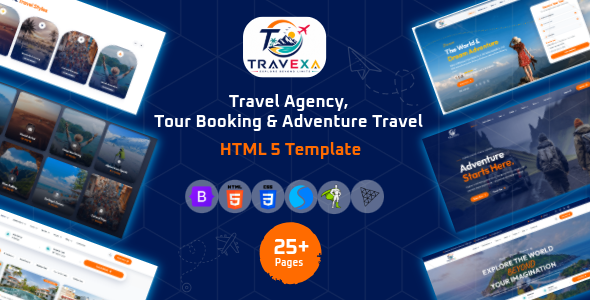 Travexa - Travel Agency, Tour Booking & Adventure Travel HTML 5 Template