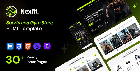 Nexfit - Sports & Gym Store HTML Template