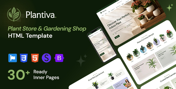 Plantiva - Plant Store & Gardening Shop HTML Template