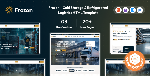 Frozon - Cold Storage & Refrigerated Logistics HTML Template