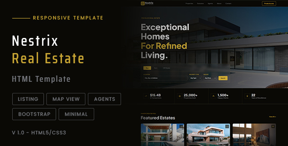 Nestrix – Real Estate HTML Template