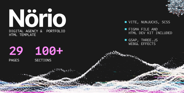 Norio - Digital Agency &  Portfolio  HTML Template