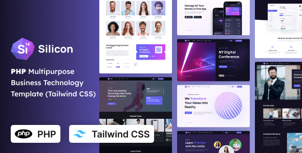 Silicon - Multipurpose Business, SaaS & Technology Tailwind CSS PHP Template