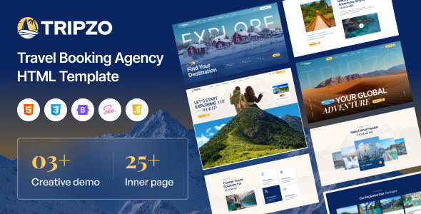 Tripzo - Tours and Travel Booking Agency HTML Template