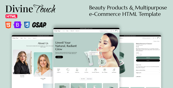 Divine Touch – Beauty eCommerce HTML Template