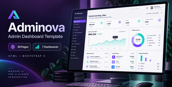 Adminova — Bootstrap 5 HTML Admin Dashboard Template