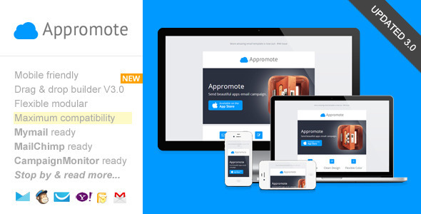 Appromote, Responsive Email Template for App Promo