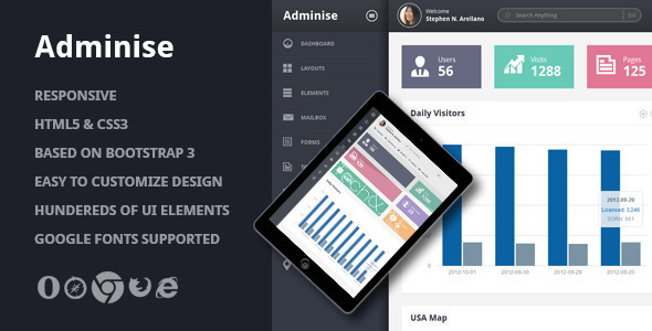 Adminise - Corporate Admin Panel Template