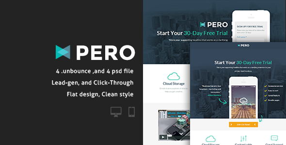 Pero - Bundle Unbounce pages