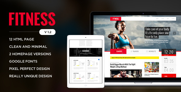 Fitness - Retina Responsive HTML Template