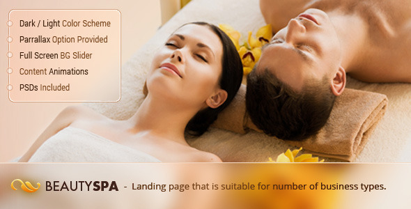 Spa Landing Page Template