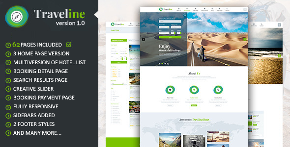 Traveline | Tour & Travel Hotel Booking Template