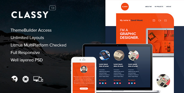 Classy - Responsive Email + Themebuilder Access