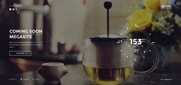 En Cours - Responsive Coming Soon Template