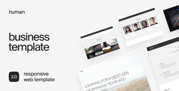 Human - Responsive HTML5 Business Template