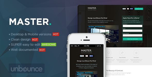 MASTER - Real Estate Unbounce Template