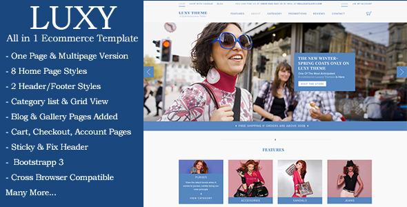 Luxy - Ecommerce HTML Template