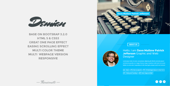 Demian - Bootstrap Portfolio Responsive Template